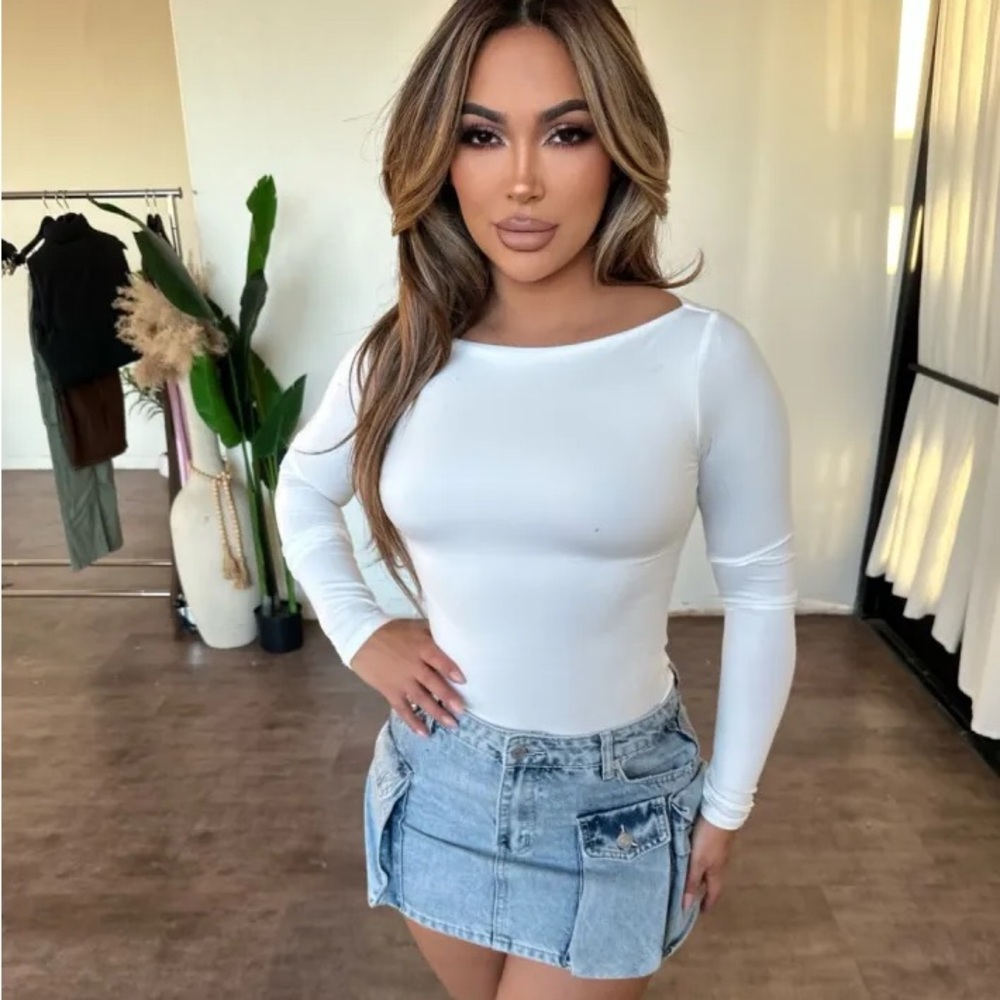 OOTDFash Denim Mini Skirt with Pockets